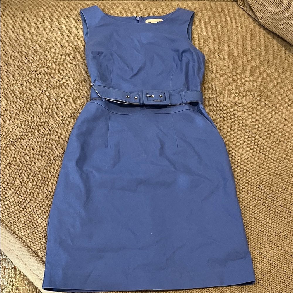 Banana Republic Blue Belted Mini Dress